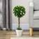 Homcom Potted Plants Ball White Artificial Plant 2pcs