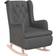 vidaXL 329406 Dark Grey Gungstol 65cm