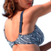 Wiki Milano Bikini Top - Blue Patterned