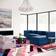 TOV Furniture Callie Navy Sofa 111.8" 2pcs 3 Seater