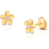 Tiny Blessings Forget Me Not Flower Earrings - Gold/Transparent