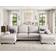 Ebern Designs Sectional Couches Beige Sofa 106.3" 3pcs 4 Seater