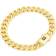 Nuragold Royal Monaco Miami Cuban Link Chain Bracelet 9mm - Gold