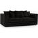 Furnishings For Less UK Luxor Black Sofa 3 Seater