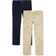 The Children's Place Kid's Uniform Stretch Skinny Chino Pants 2-pack - Sandy/Tidal (3011216-BQ)