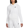 Nike Sportswear Club Fleece Women's Pullover Hoodie - White/Black