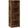 vidaXL 846387 Smoked Oak Bogreol 124cm