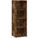 vidaXL 846387 Smoked Oak Étagère à livres 124cm