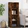 vidaXL 846387 Smoked Oak Bogreol 124cm