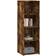 vidaXL 846387 Smoked Oak Étagère à livres 124cm