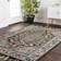 Bed Bath & Beyond Sahara Boho Medallion Red, Green, Gray 30x48"