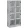 vidaXL 3295860 Concrete Grey Förvaringsskåp 68x142cm