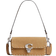 Coach Studio Baguette Bag With Rivets - Silver/Peanut