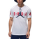 Nike Jordan Air Men's Stretch T-shirt - White/Midnight Navy/Gym Red