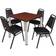 Regency Kee Cherry/Black Dining Set 30x30" 5