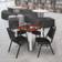 Regency Kee Cherry/Black Dining Set 30x30" 5