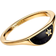 Pandora ME Halved Signet Ring - Gold/Black/Transparent