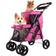 Ibiyaya Double Decker Pet Bus 4-Wheel Foldable Double Dog-Cat Stroller