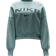 Nike Women's Sportswear Phoenix Fleece Over-Oversized Crewneck Sweatshirt - Jade Horizon/Light Orewood Brown/Sequoia