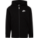 NIKE Little Kid's Sportswear Club Fleece Full Zip Hoodie - Black (86F321-023)