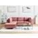 Beliani EVJA Pink Sofa 235cm 2pcs 4 Seater