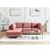 Beliani EVJA Pink Soffa 235cm 2st 4-sits