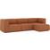 AllModern Shonnard Rust Sofa 123.6" 4pcs 4 Seater