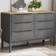 vidaXL Floro Gray/Natural Byrå 111x73.4cm