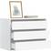 vidaXL 852852 White Chest of Drawer 80x58cm
