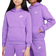 Nike Big Kid's Sportswear Club Fleece Pullover Hoodie - Black Raspberry/White (FD3000-521)