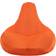 Bean Bag Bazaar Modern Lounge or Garden Orange Pouf