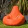 Bean Bag Bazaar Modern Lounge or Garden Orange Bean Bag