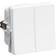 Lauritz Knudsen LK Fuga med Dobbelt Korrespondance 16A 1 modul - Hvid