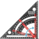 Stahlwerk Angle Triangle with Stop Metric Aluminum Protractor Equerre