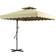 OutSunny 2.5m Square Cantilever Garden Parasol Umbrella with Cross