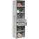 vidaXL 3281458 Concrete Grey Skænk 50x185cm