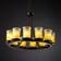 Justice Design Veneto Luce Matte Black Ceiling Lamp