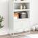 vidaXL 846505 White Skænk 68.5x123.5cm