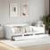 vidaXL Engineered Wood White Soffa 203cm 2-sits