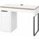 IKEA Micke White/Anthracite Skrivbord 50x105cm