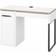 Ikea Micke White/Anthracite Schreibtisch 50x105cm