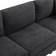 Mercury Row Black Sectional Roeder Sofa 120" 6 Seater