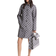 Michael Kors Empire Logo Jacquard Balmacaan Coat - Black/White