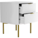 Valencia VLC001A White Bedside Table 40x42cm