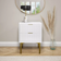 Valencia VLC001A White Bedside Table 40x42cm