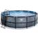 Exit Toys Round Stone Pool with Filter Pump and Dome Ø4.5x1.22m