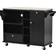 Bed Bath & Beyond Rolling Kitchen Island Cart Black Storage Cabinet 50.8x36.2"