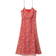 Reiss Olivia Printed Belted Midi Dress - Red