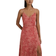 Reiss Olivia Printed Belted Midi Dress - Red