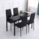 Homcom Modern Design Black Matbord 60x120cm